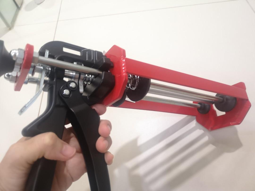 Buildrite Confix Caulking Gun w free Epoxy 500ml, Furniture & Home ...