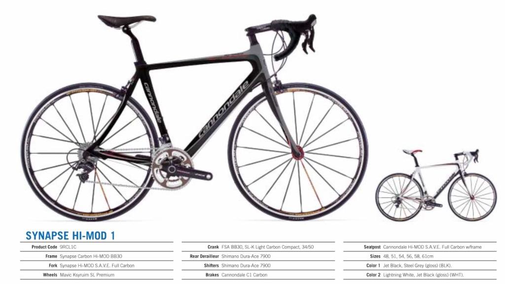 Cannondale Synapse Hi Mod 1 Sports Equipment Bicycles Parts