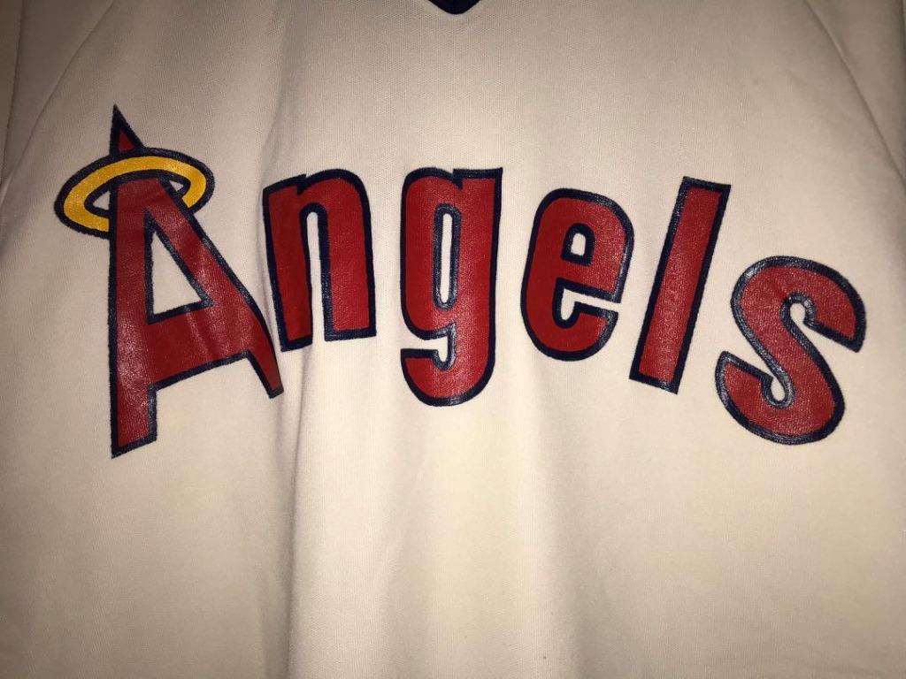 Vintage 70s 80s California Angels Medalist Sand Knit Baseball