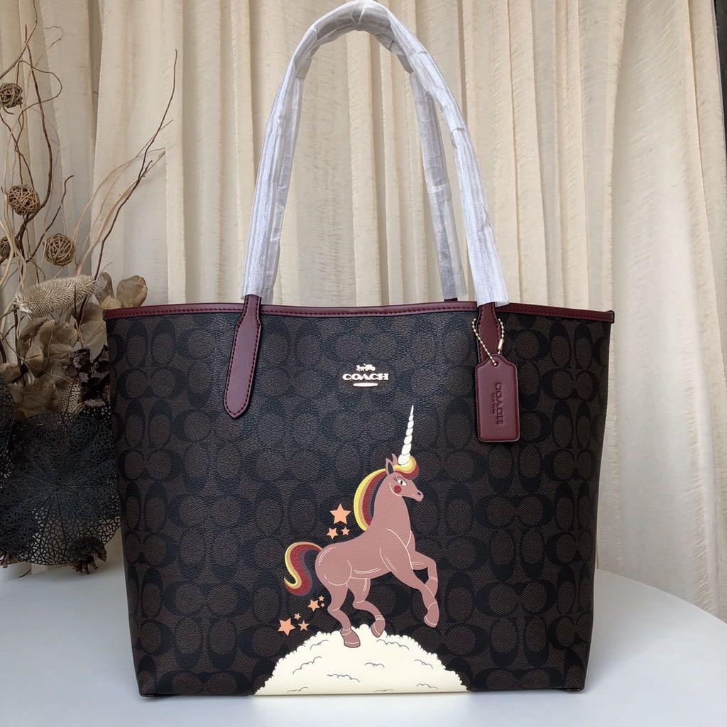 Coach unicorn tote on sale