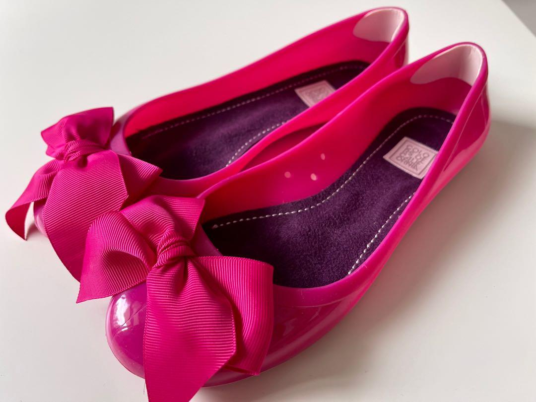 pink jelly flats