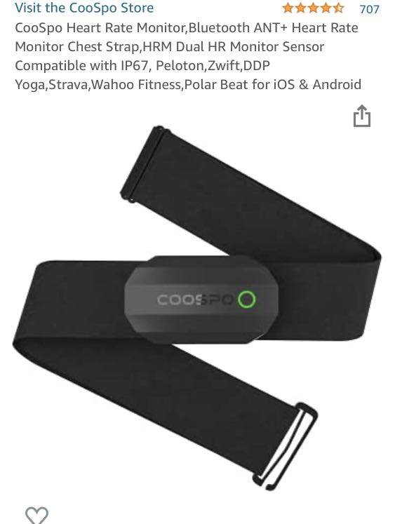 CooSpo Store 4.3 out of 5 stars 707 Reviews CooSpo Heart Rate Monitor Bluetooth ANT Heart Rate Monitor Chest Strap HRM Dual HR Monitor Sensor Compatible with IP67 Peloton Zwift DDP Yoga Strava Wahoo F...