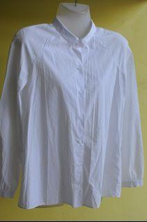 Cos crisp white long-sleeved cotton shirt top XS