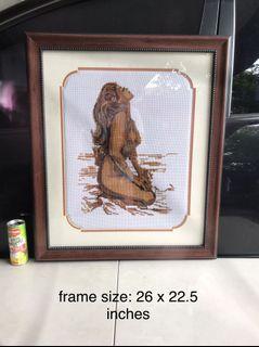 Cross Stitch Nude 26 x 22 inches (frame size)