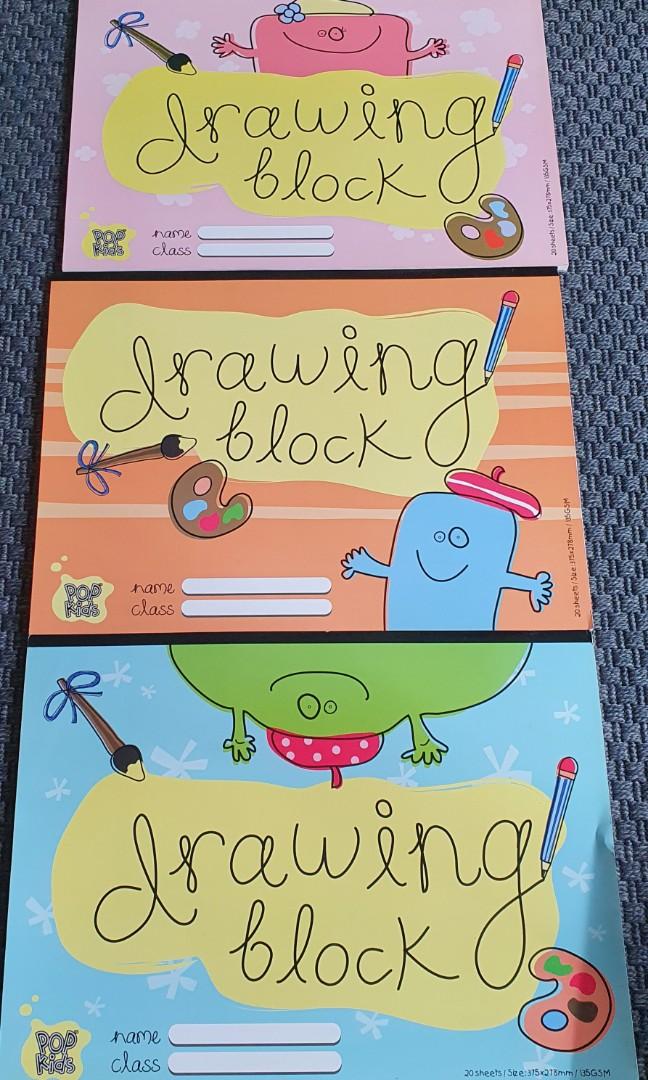 Drawing blocks, Hobbies & Toys, Stationery & Craft, Art & Prints on