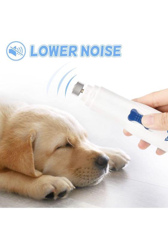 Dreamon Dog Electric Nail File Grinders, Pet Nail Trimmer Low