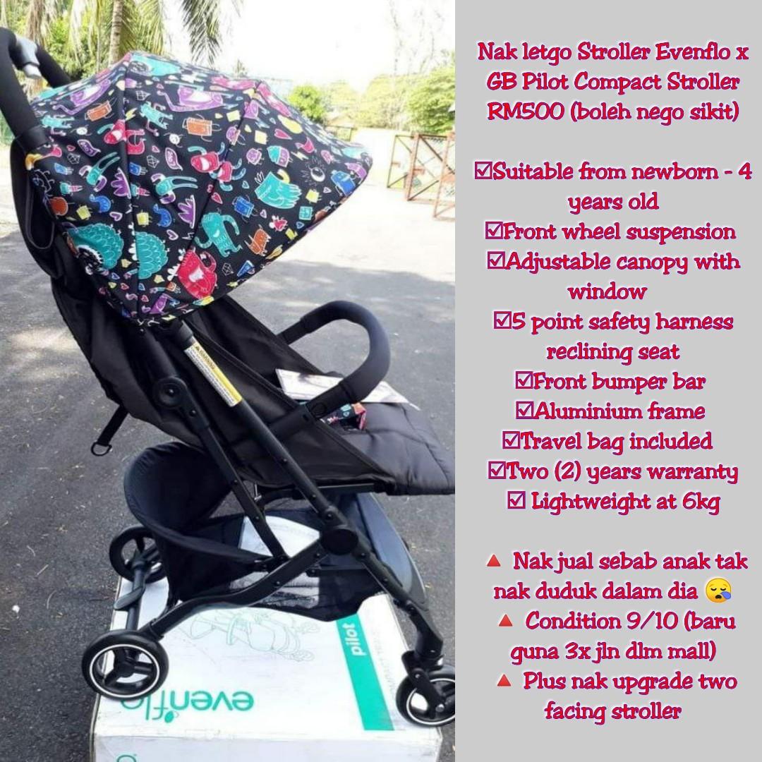EVENFLO x GB PILOT COMPACT STROLLER Babies Kids Going Out