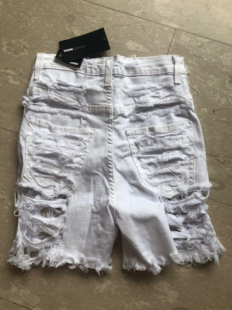 Yes now distressed bermuda on sale shorts