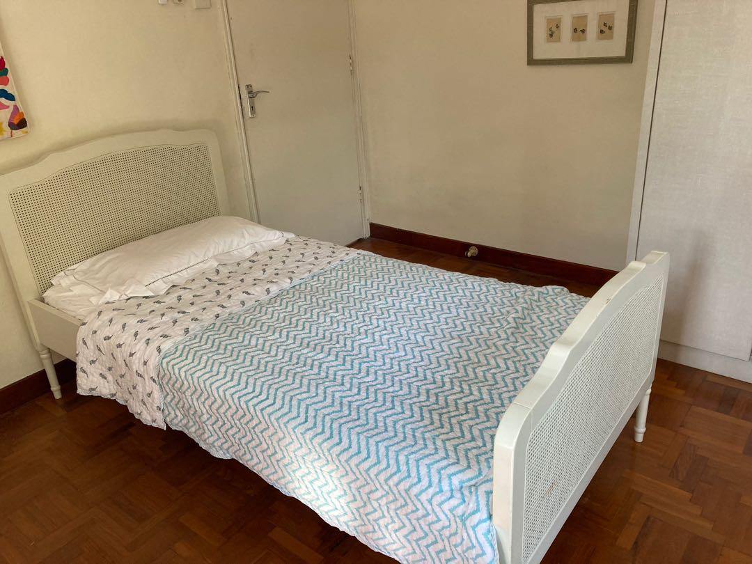 Feather and sales black single bed