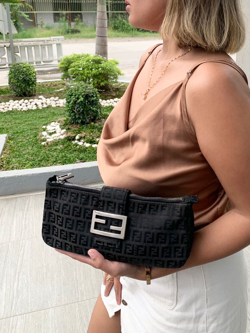 fendi zucca clutch