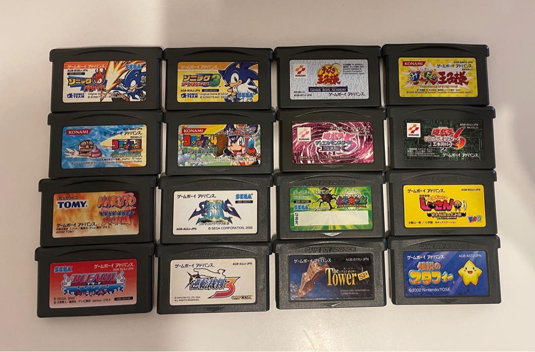 GBA 正版遊戲帶全部$350 Gameboy Advance, 電子遊戲, 電子遊戲機