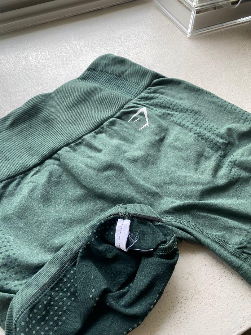 Gymshark Green Vital Seamless 2.0 Shorts, Women's Fashion