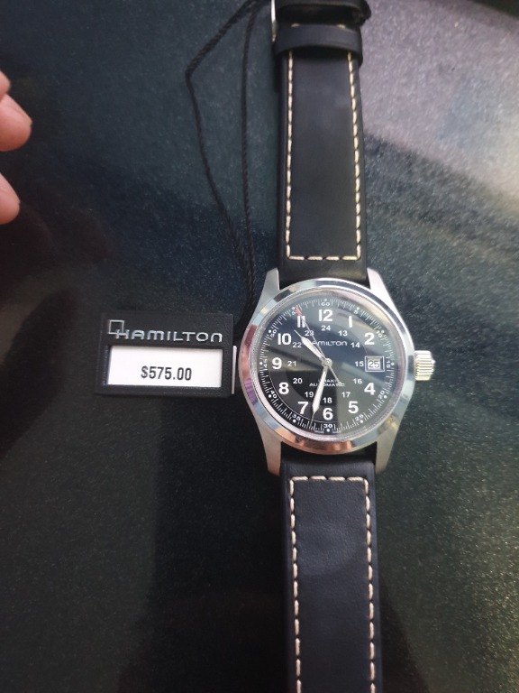 Hamilton men's h70455733 on sale khaki field watch