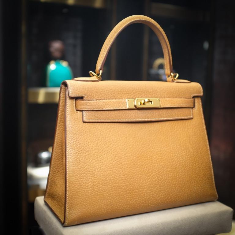Hermes Birkin sellier Gold, Luxury, Bags & Wallets on Carousell