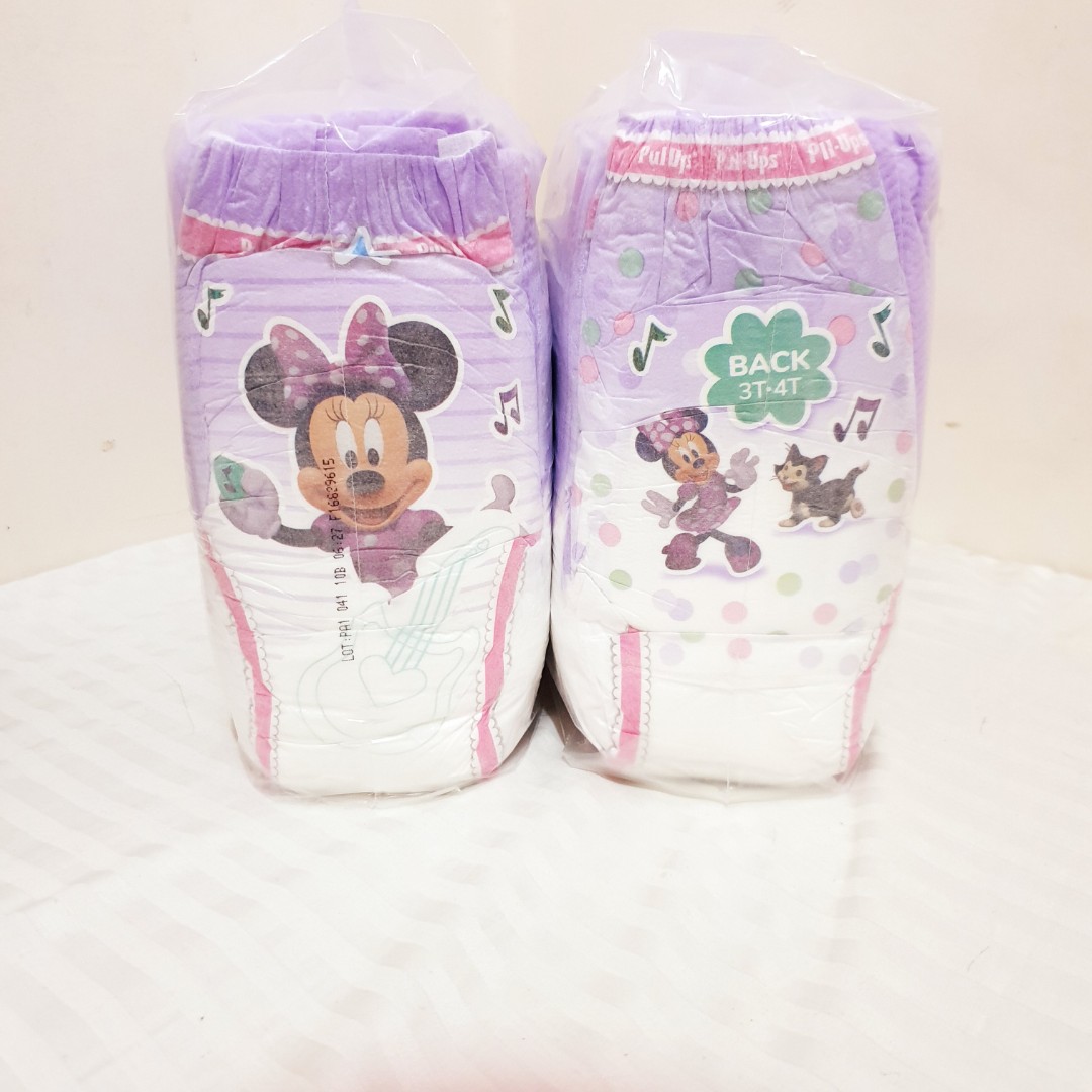 HUGGIES PULL UPS XL-XXL MINNIE MOUSE, Babies & Kids, Bathing & Changing,  Diapers & Baby Wipes on Carousell