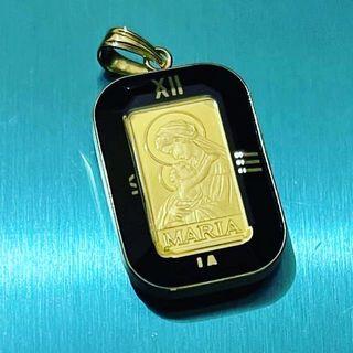 Japan Gold Mother and Child Pendant