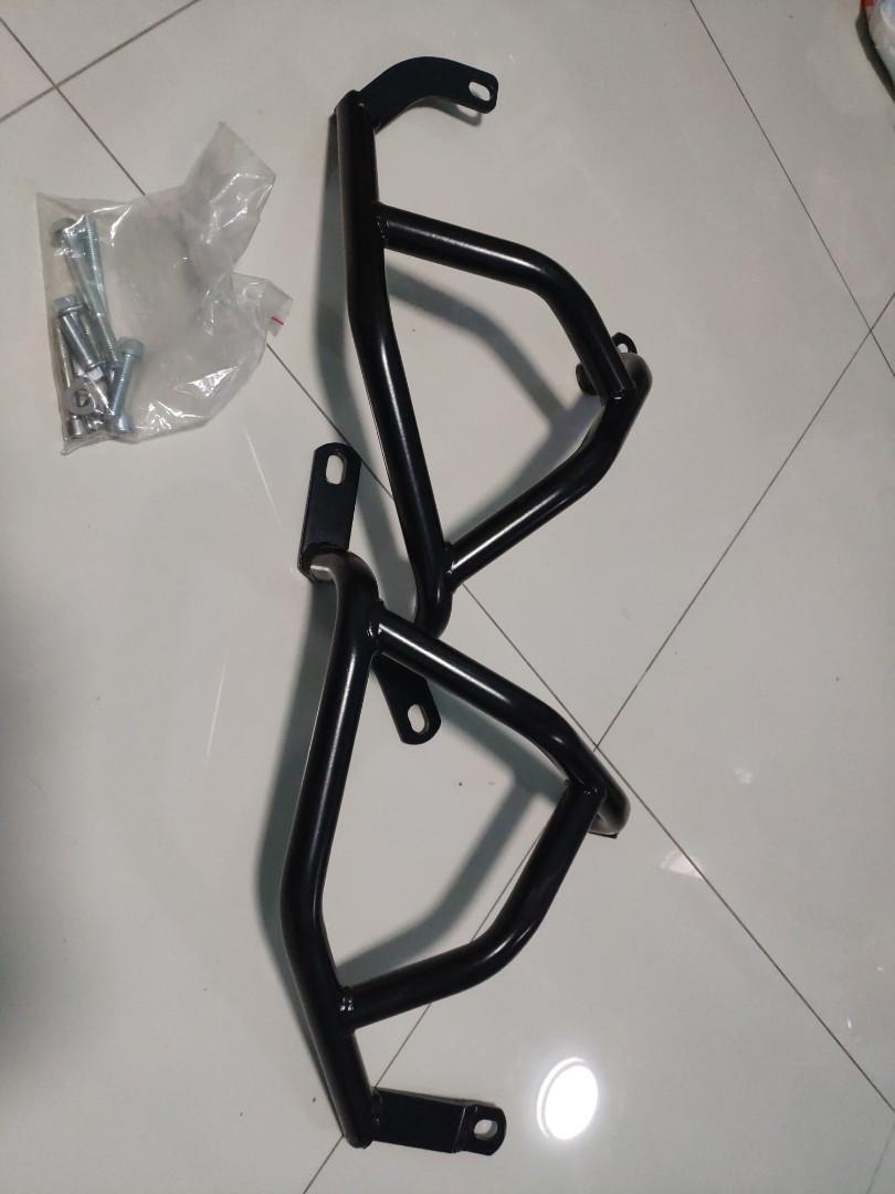 Kawasaki z400 crash bars sides black sturdy, Motorcycles, Motorcycle