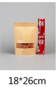 100 Pcs Kraft Paper Zip Lock Bag With Clear Window Zipper Resealable Food Packaging Goodies Doorgift Cookies Bakery Pocket Looking For On Carousell