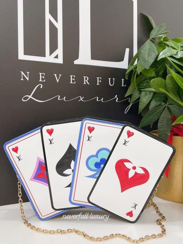 LOUIS VUITTON Poker Cards Game On Neverfull MM Pochette Wristlet NEW