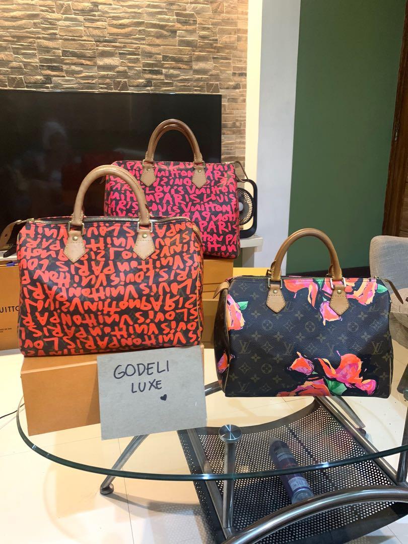 Louis Vuitton Graffiti Speedy 30 (Neon Pink), Luxury, Bags & Wallets on  Carousell