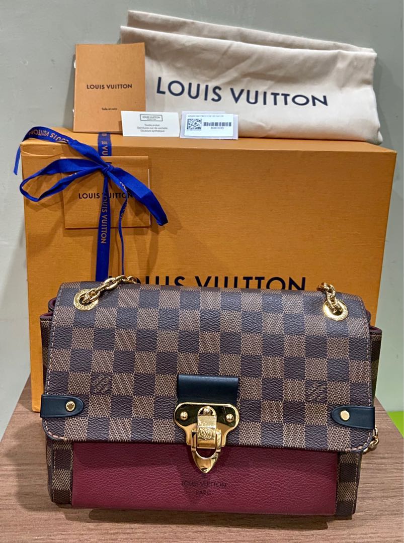 Louis Vuitton Bordeaux Damier Ebene Canvas Vavin PM Bag Louis