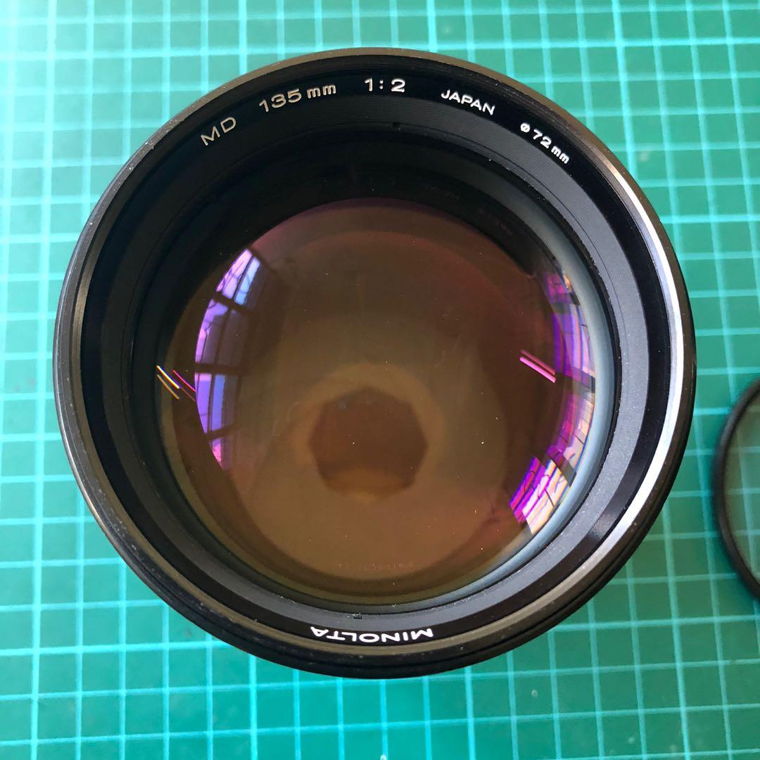 Minolta MD 135mm F2, 攝影器材, 鏡頭及裝備- Carousell