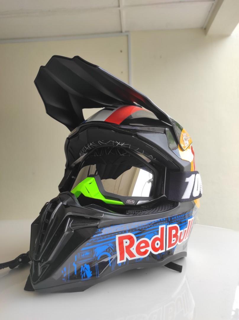 Red bull motocross helmet for sale sales