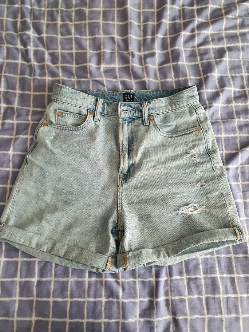 Gap denim mom shorts shop