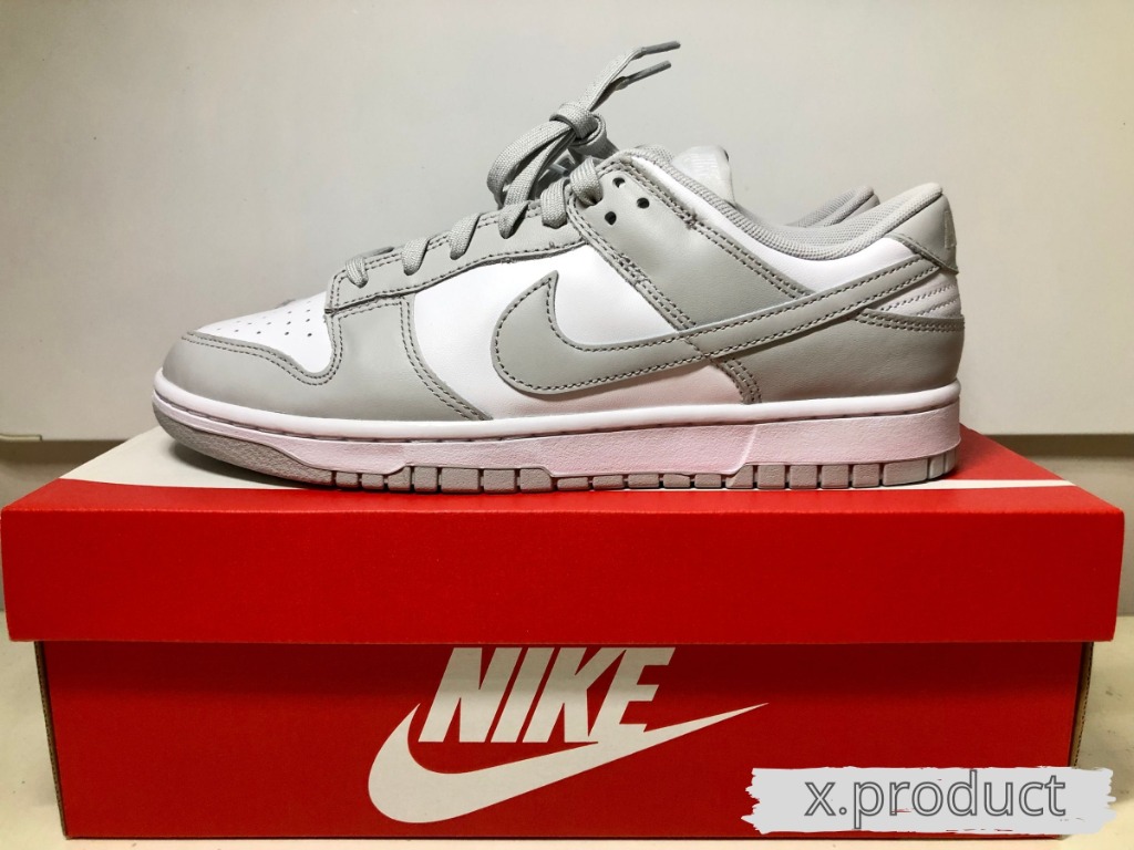 有購買證明❗️》Nike Dunk Low Grey Fog 灰白, 他的時尚, 鞋, 運動鞋