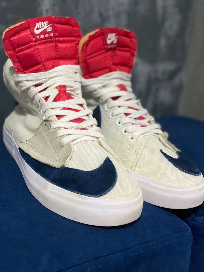 Nike sb zoom blazer discount mid edge hack pack white