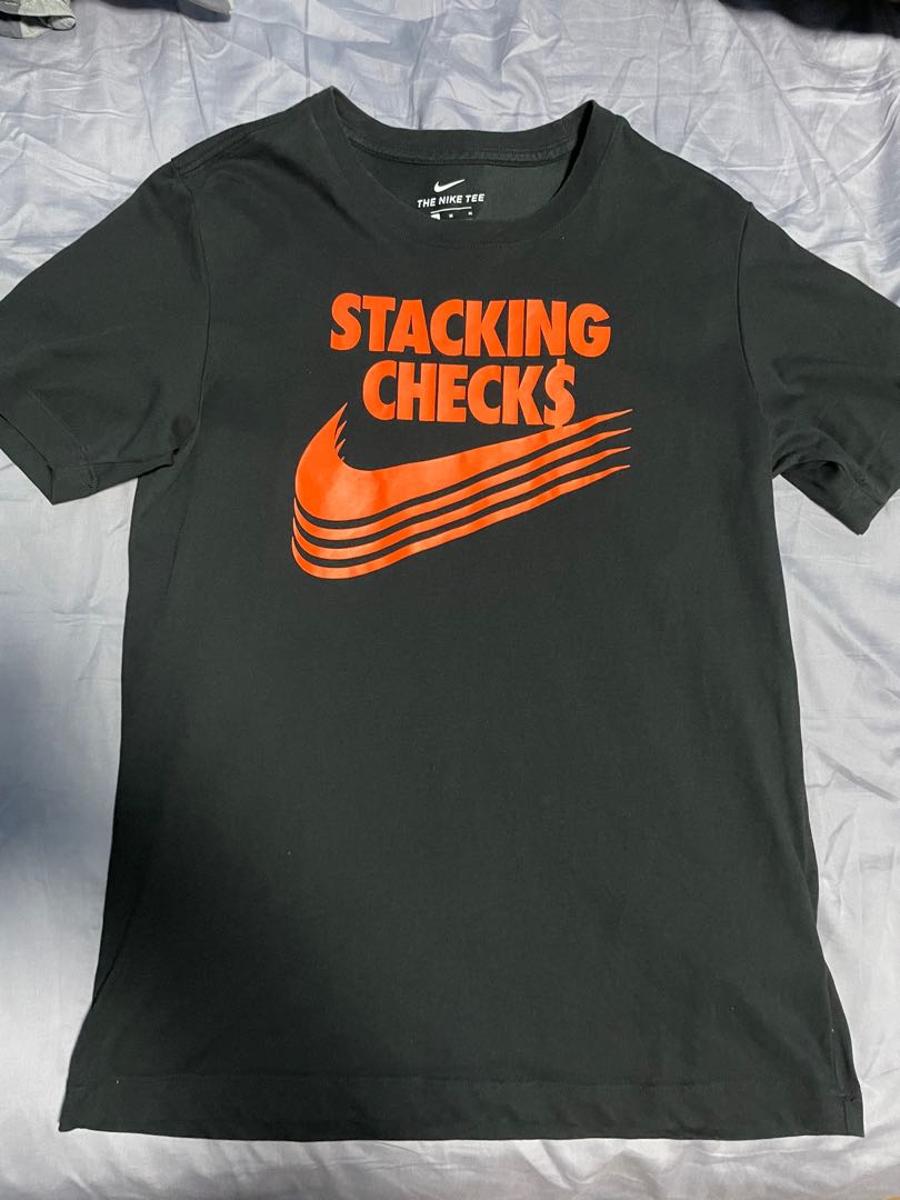 stacking checks nike shirt