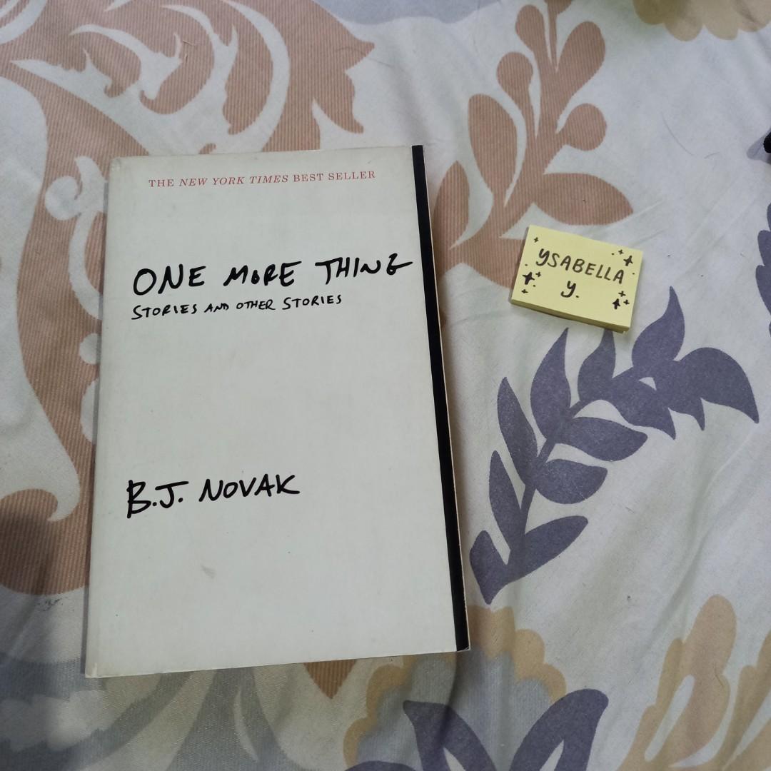 Repriced One More Thing Stories And Other Stories By Bj Novak Hobbies Toys Books Magazines Fiction Non Fiction On Carousell Repriced One More Thing Stories And Other Stories By Bj Novak Hobbies Toys Books Magazines Fiction Non Fiction On Carousell