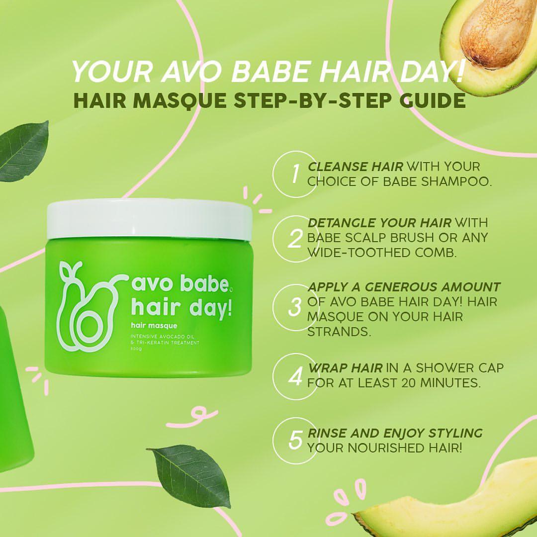 アニメショート Avo Babe Hair Day Hair Masque 2pcs set - 通販