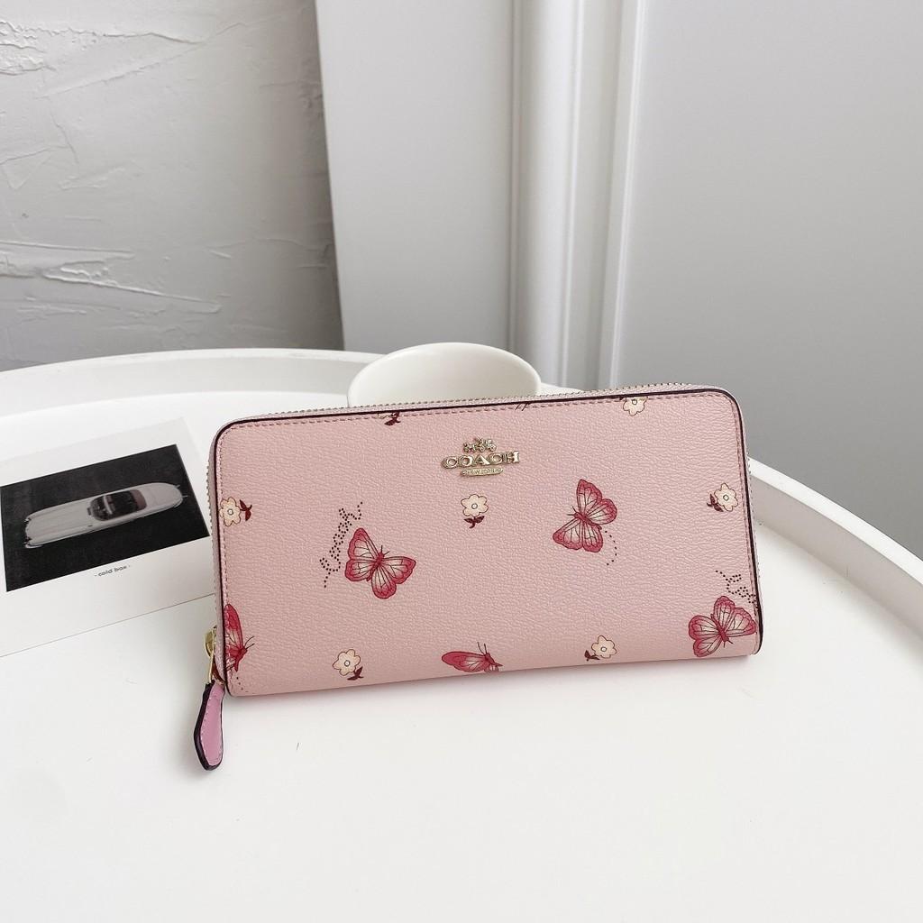 Coach butterfly wallet best sale pink