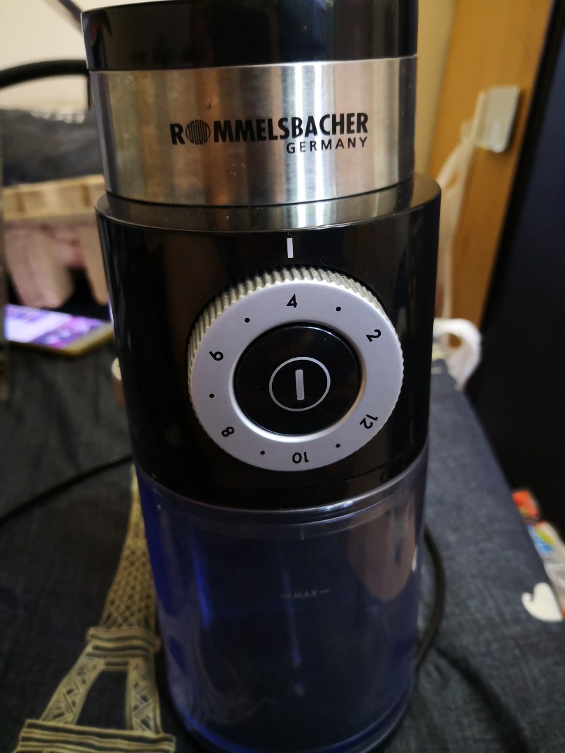 rommelsbacher coffee grinder ekm 200 tv home appliances kitchen appliances coffee machines makers on carousell