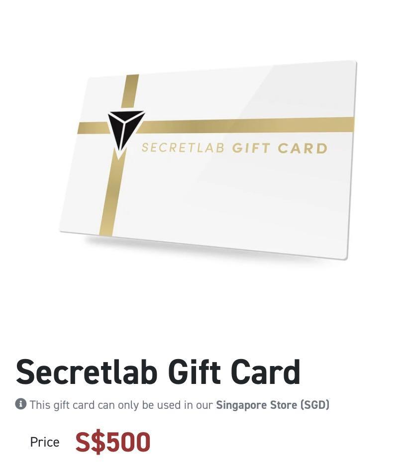 Secret lab 500 voucher, Furniture & Home Living, Furniture, Chairs on