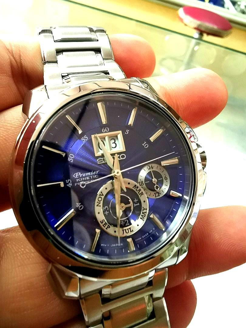 Seiko premier sales kinetic perpetual snp159p1