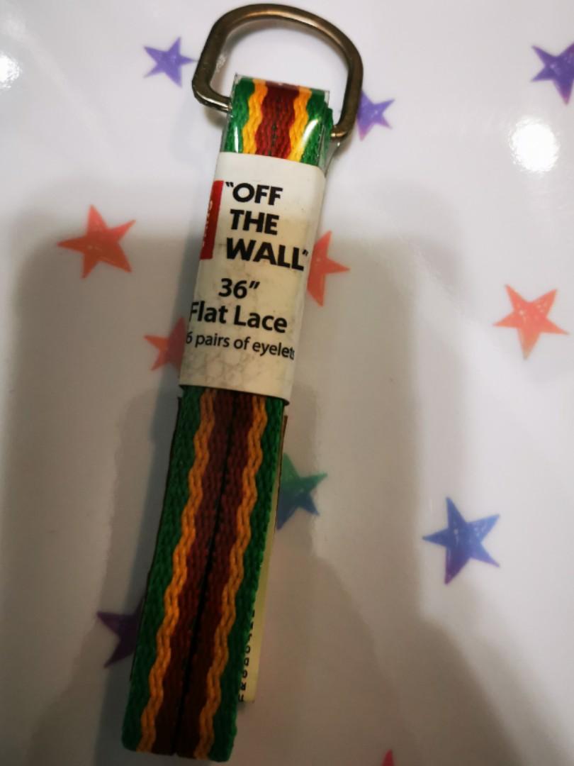 Shoe lace rasta colour