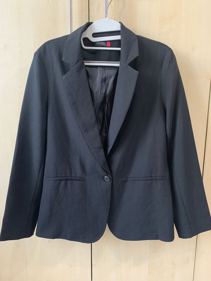 SM Woman Black Blazer Suit Coat