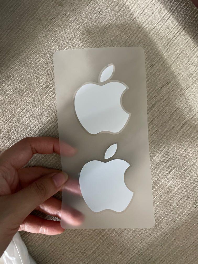 sticker apple iphone putih original dapat dari iphone