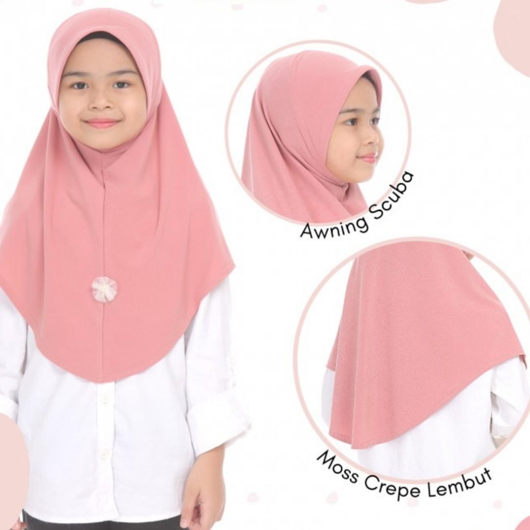 Tudung Sarung Kanak Kanak Kids Instant Hijab Women S Fashion Muslimah Fashion Hijabs On Carousell