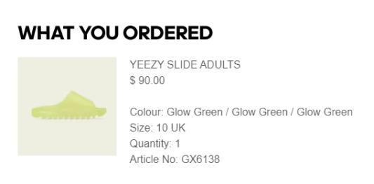 [US10] Yeezy Slide Green Glow