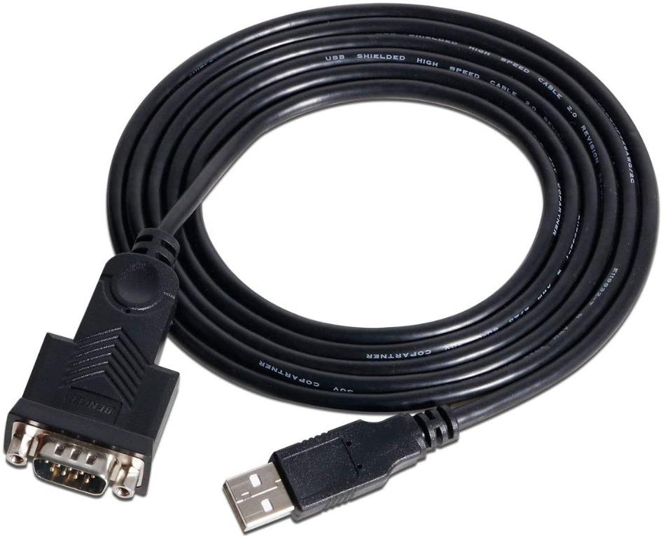 USB to Serial Cable 1.8M, BENFEI USB to RS232/DB9(9pin) Adapter