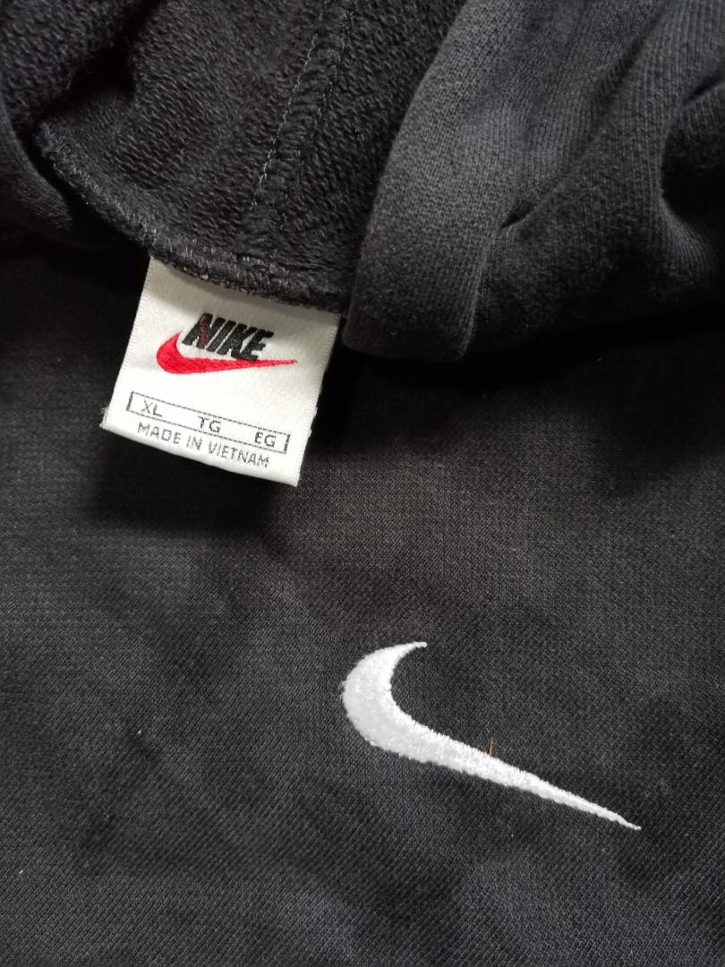 vintage nike side swoosh hoodie