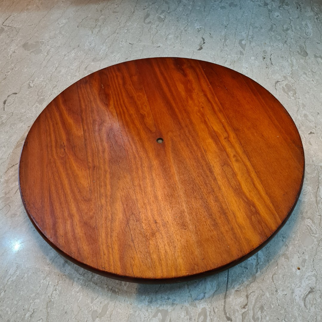 Wooden Lazy Susan for Dining Table (serving turntable), Furniture