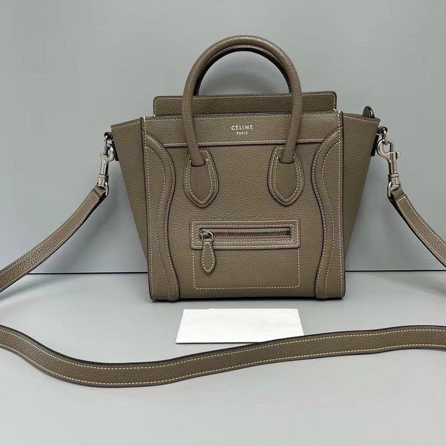 Celine nano luggage taupe 2025