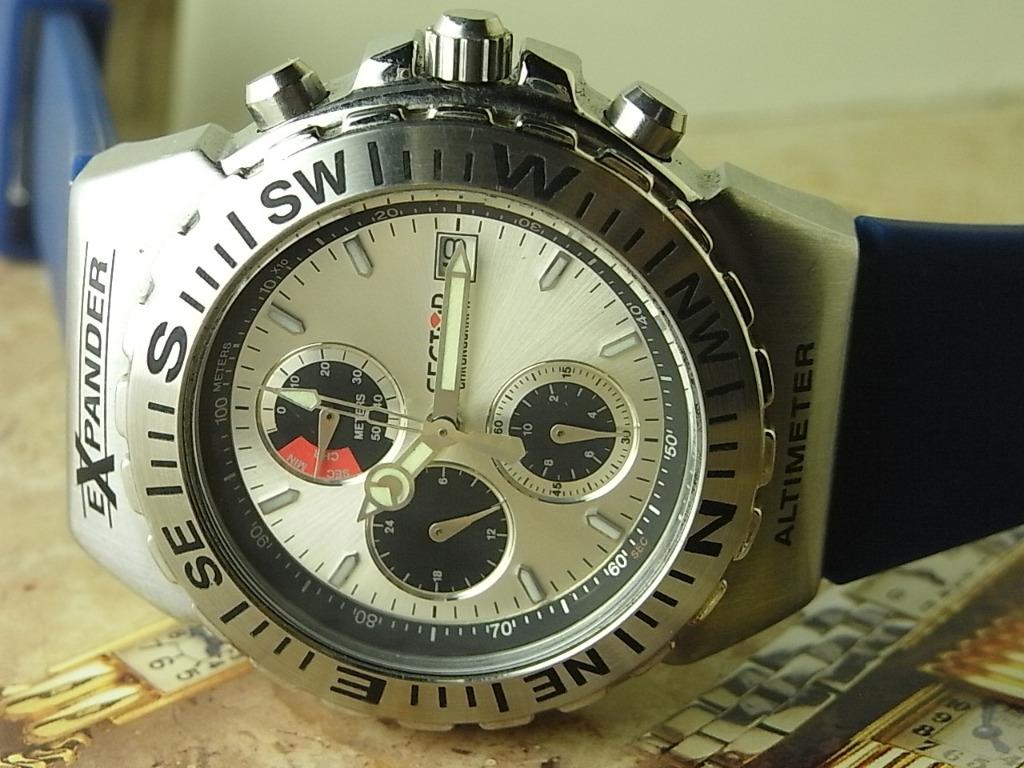 40MM NOS ITALY SECTOR eXpander 303 Depthmeter Chronograph