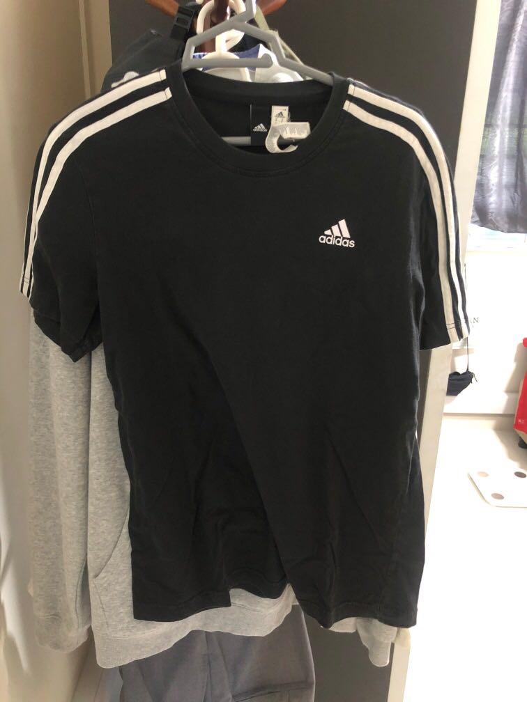 adidas black tee