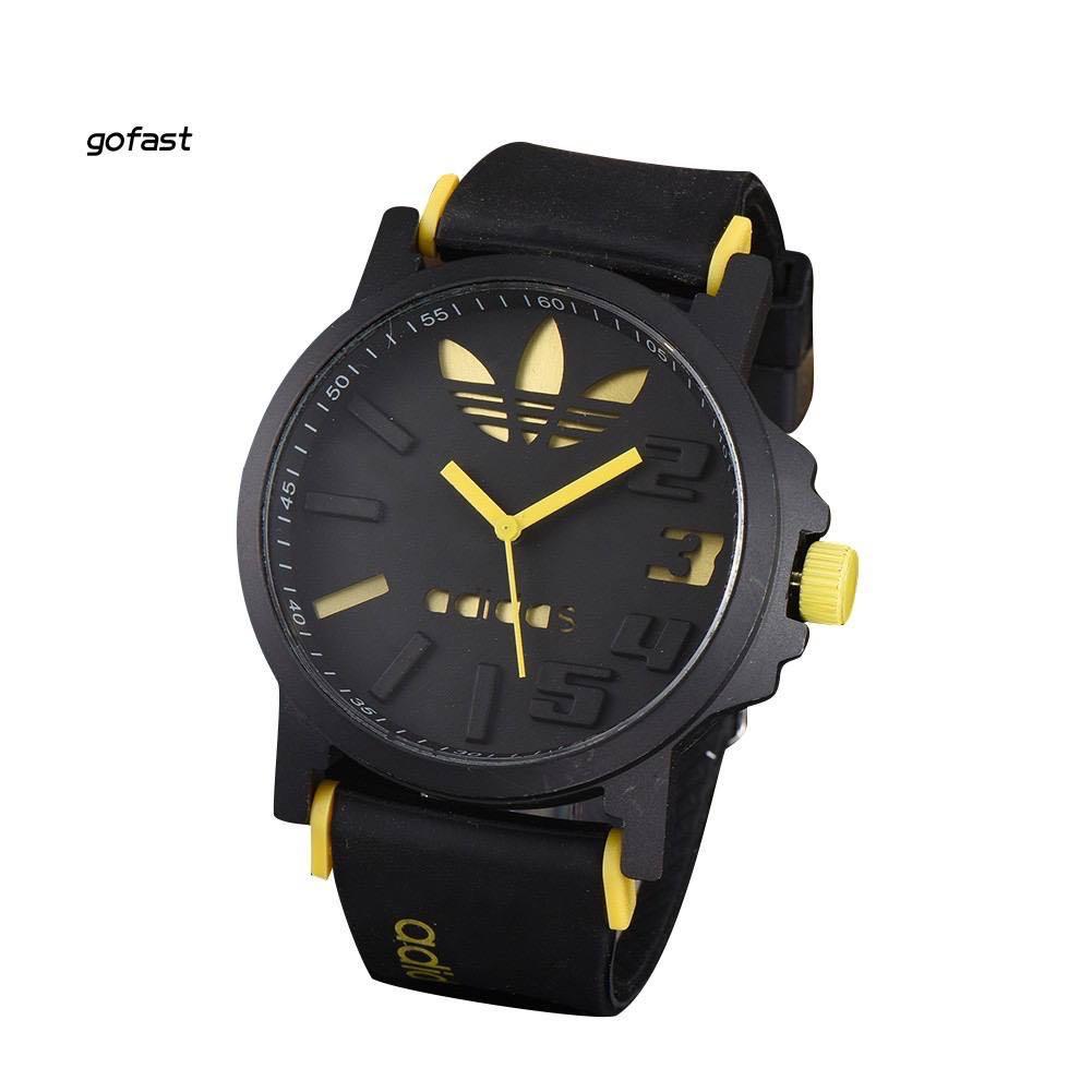 Adidas Clover Fashion Casual Silicone Band Round Analog Quartz Wrist Watch Gift