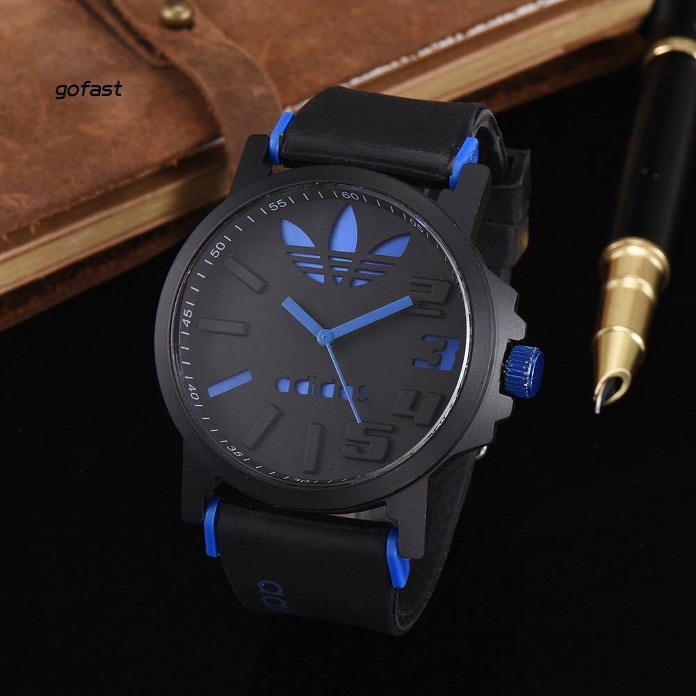 Adidas Clover Fashion Casual Silicone Band Round Analog Quartz Wrist Watch Gift
